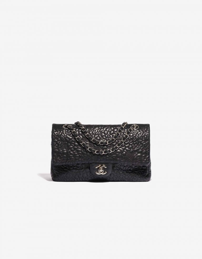 Chanel Timeless Medium Lamb Camellia Black