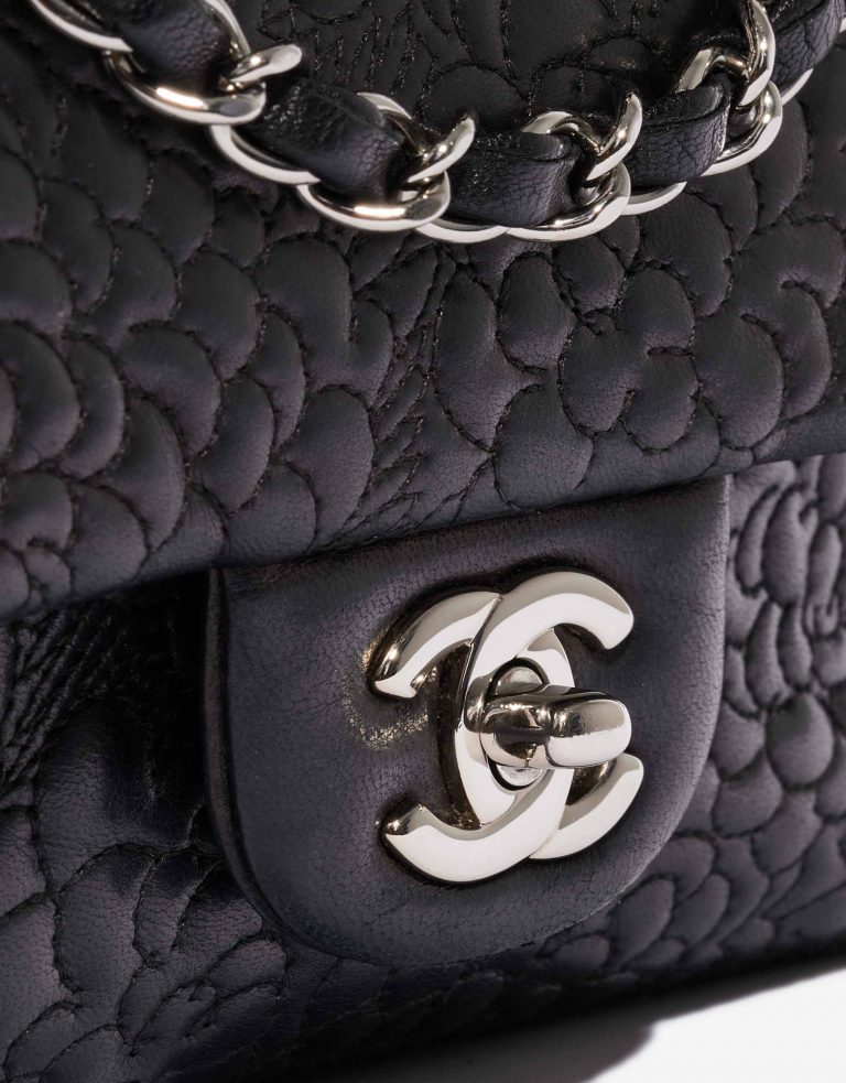Chanel Timeless Medium Lamb Camellia Black