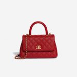 Chanel Handle Small Caviar Red
