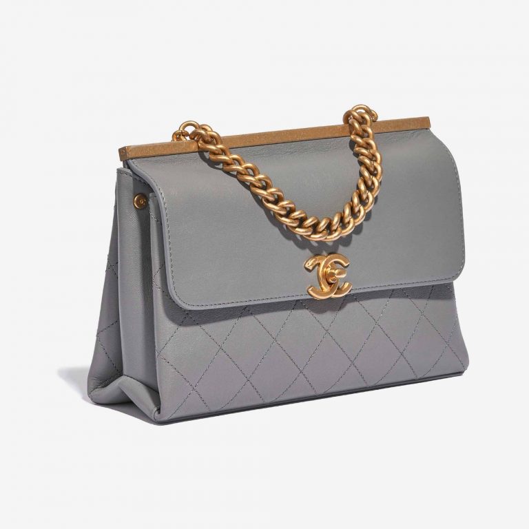 Chanel Timeless Chain Handle Lamb Grey