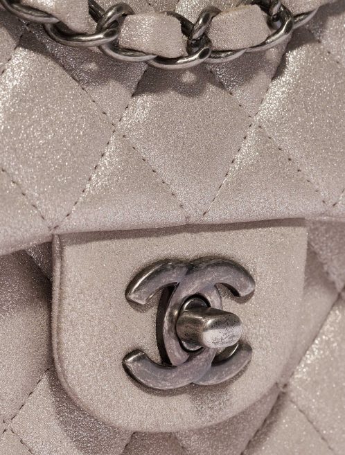 Chanel Timeless Mini Rectangular Goat Metallic Champagne