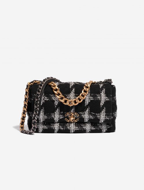 Chanel 19 Large Tweed Black / White