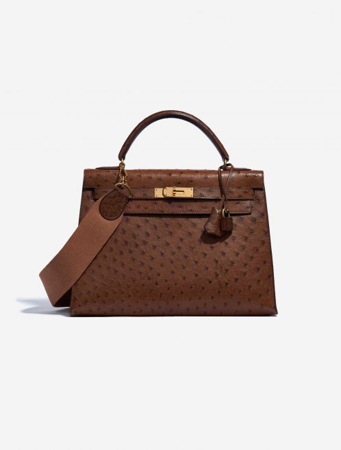 Hermès Kelly 32 Ostrich Marron