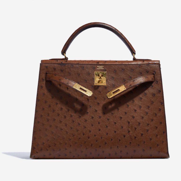 Hermès Kelly 32 Ostrich Marron