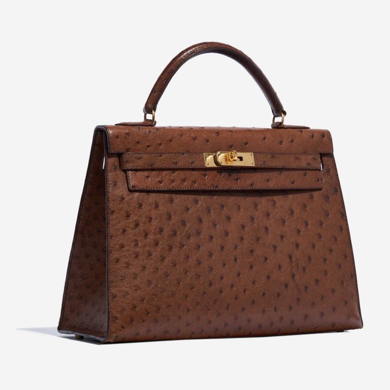 Hermès Kelly 32 Ostrich Marron