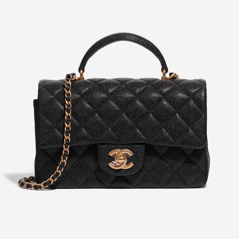 Chanel Timeless Handle Mini Rectangular Caviar Black