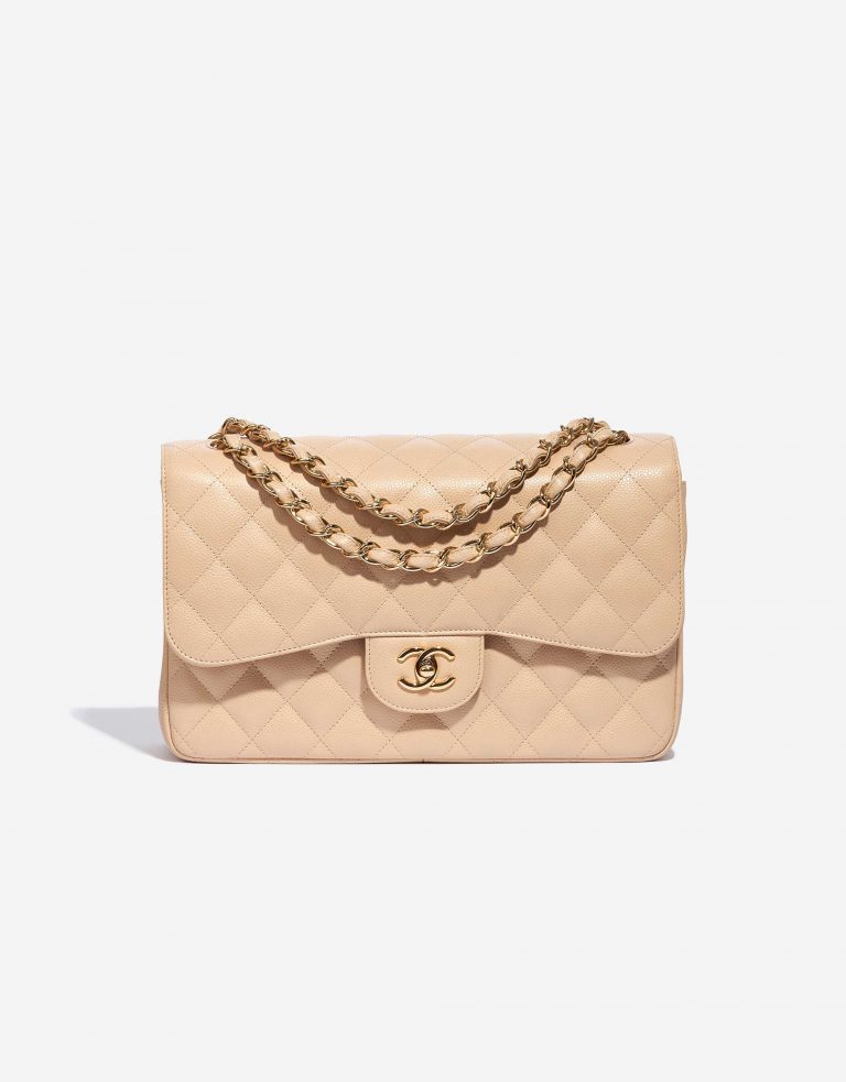 Chanel Timeless Jumbo Caviar Beige