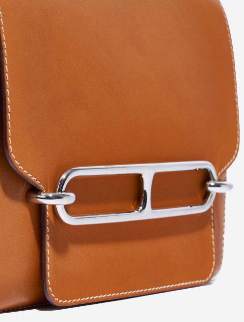 Hermès Roulis 23 Tadelakt / Chevre Gold / Rouge Pivoine