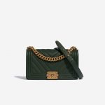 Chanel Boy Old Medium Lamb Green