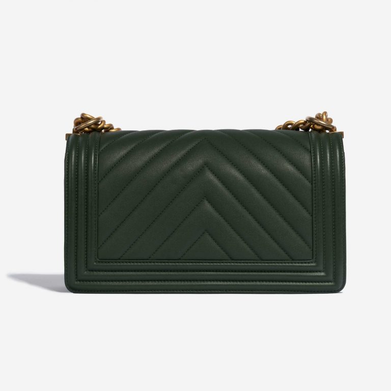 Chanel Boy Old Medium Lamb Green