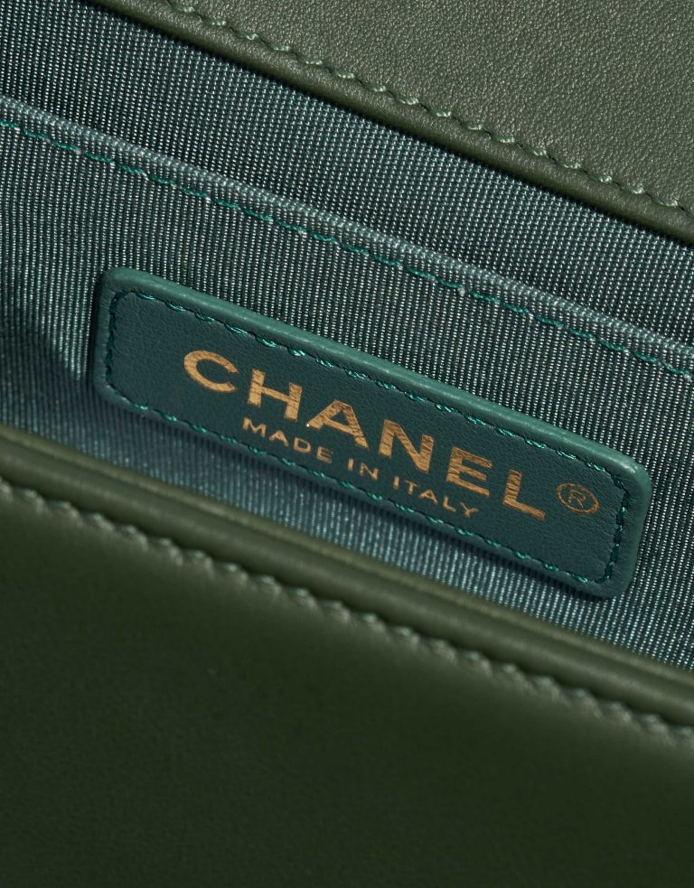 Chanel Boy Old Medium Lamb Green