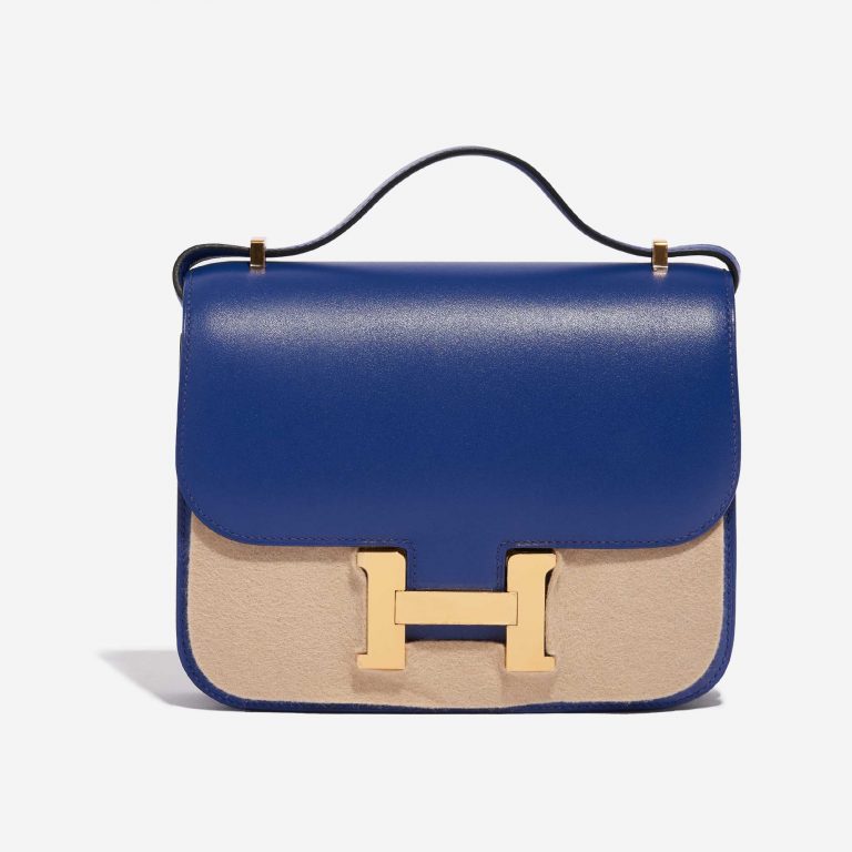 Hermès Constance 18 Tadelakt Blue Electrique