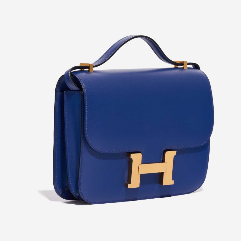 Hermès Constance 18 Tadelakt Blue Electrique