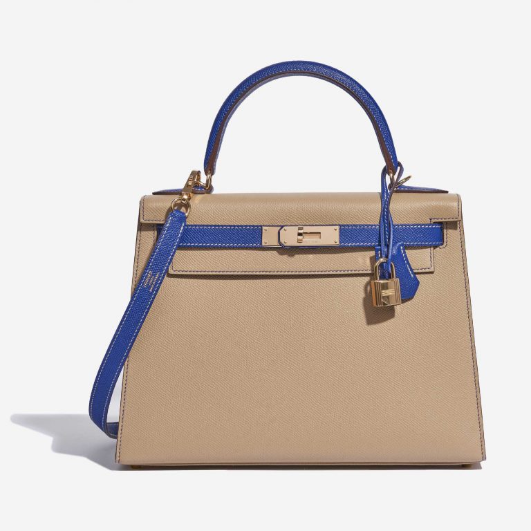 Hermès Kelly 28 HSS Epsom Trench / Blue Electrique