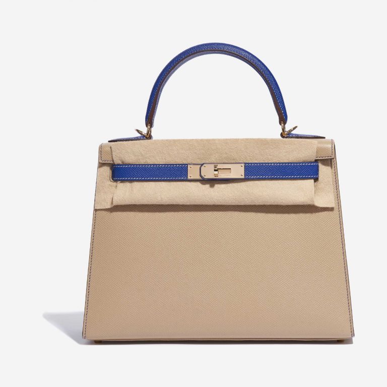 Hermès Kelly 28 HSS Epsom Trench / Blue Electrique