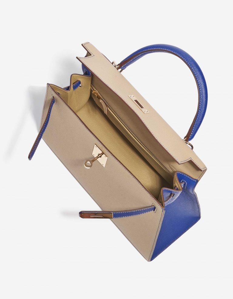 Hermès Kelly 28 HSS Epsom Trench / Blue Electrique