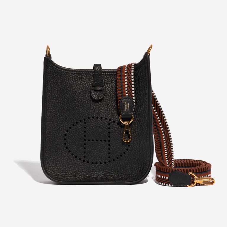 Hermès Evelyne 16 Clemence Black / Noisette