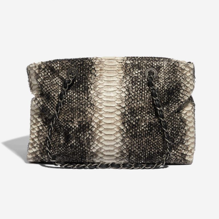 Pre-owned Chanel bag Shopping Tote Python Black / Beige Beige, Black Back | Sell your designer bag on Saclab.com