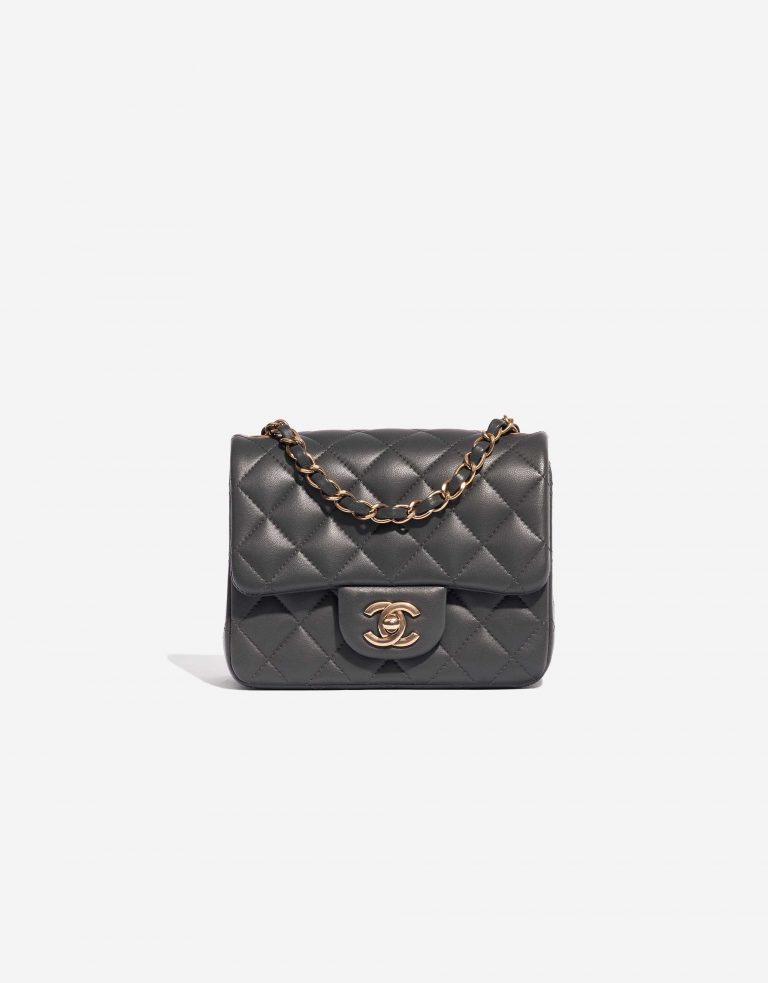 Chanel Timeless Mini Square Lamb Grey