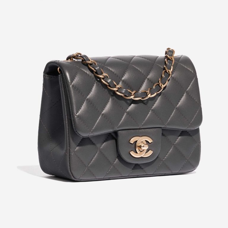 Chanel Timeless Mini Square Lamb Grey