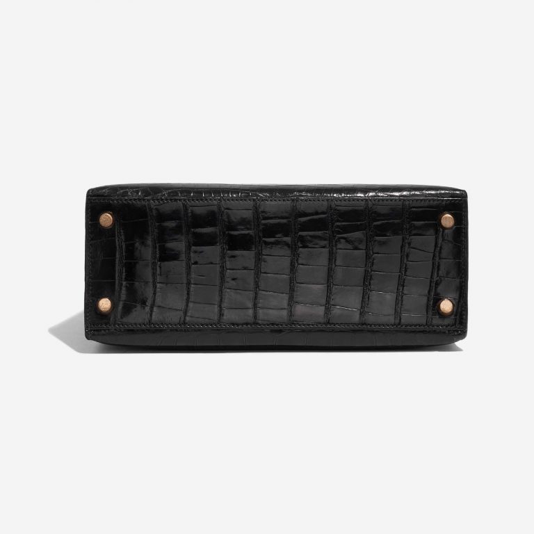 Pre-owned Hermès bag Kelly 25 Alligator Black Black Back | Sell your designer bag on Saclab.com