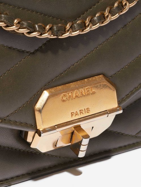 Chanel Gabrielle Flap Bag Medium Lamb Green