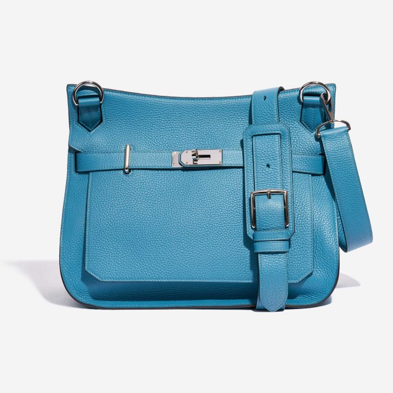 Hermès Jypsiere 34 Taurillon Clemence Turquoise