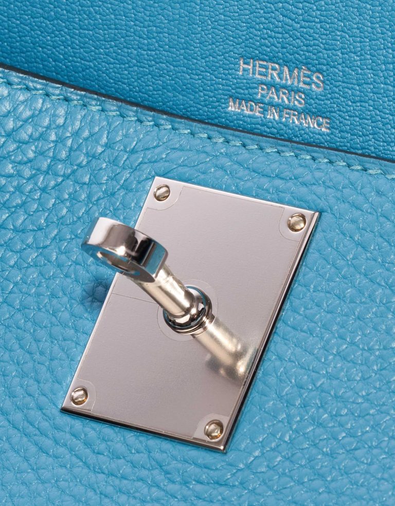 Hermès Jypsiere 34 Taurillon Clemence Turquoise