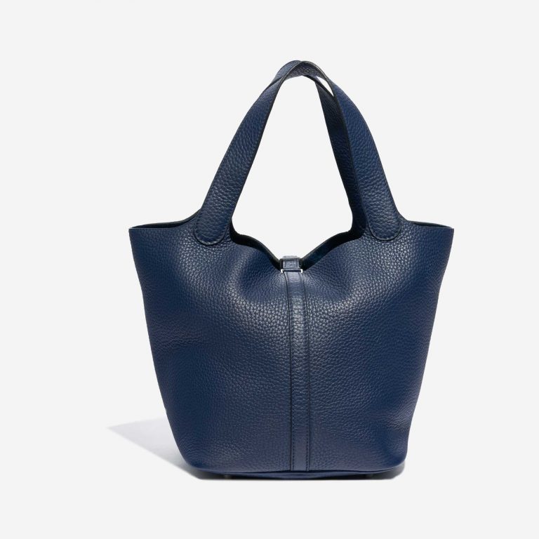 Hermès Picotin 22 Taurillon Clemence Blue Saphir