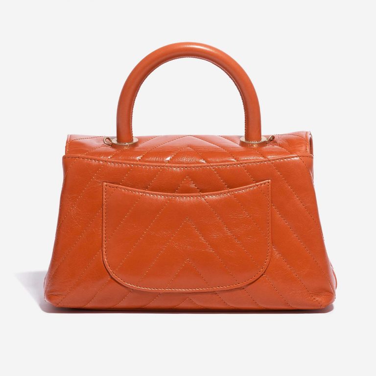 Chanel Handle Small Calf Orange