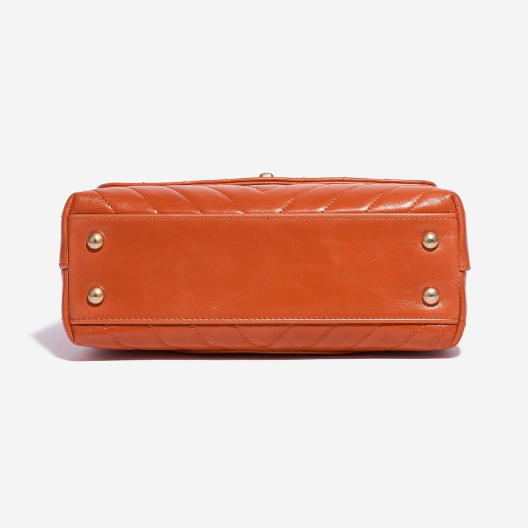 Chanel Handle Small Calf Orange