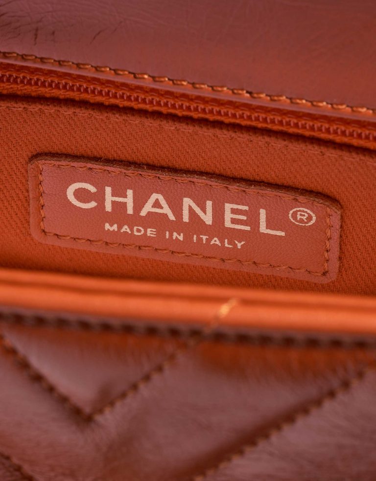 Chanel Handle Small Calf Orange