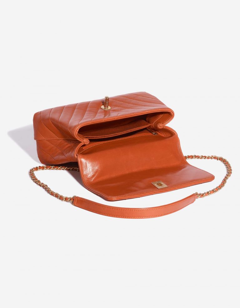 Chanel Handle Small Calf Orange