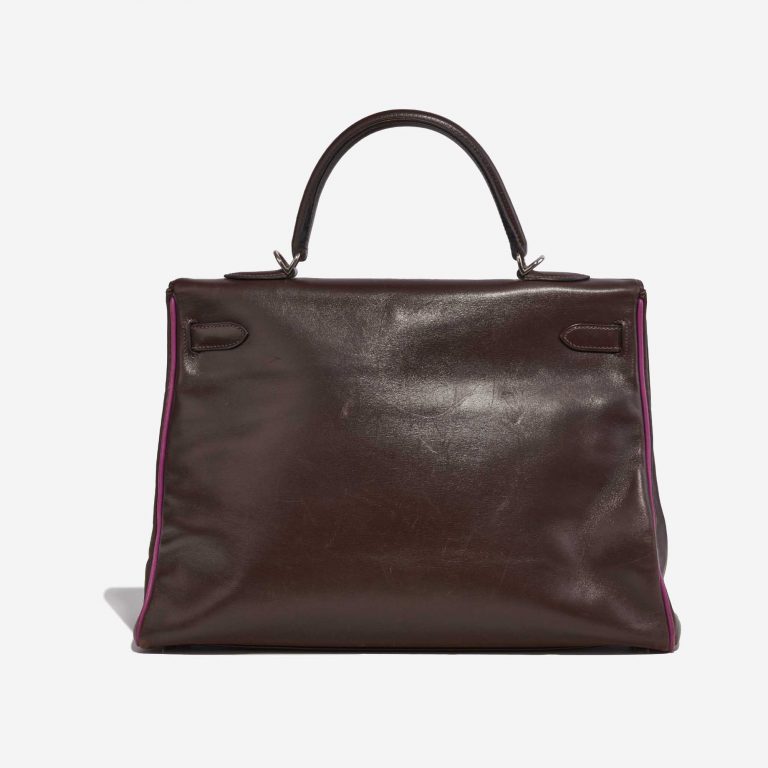 Hermès Kelly 35 Box Chocolate / Cyclamen