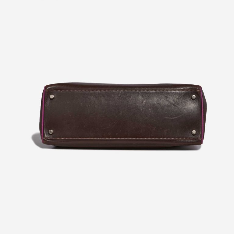 Hermès Kelly 35 Box Chocolate / Cyclamen