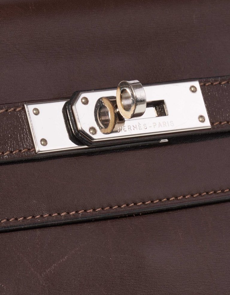 Hermès Kelly 35 Box Chocolate / Cyclamen