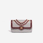 Chanel Timeless Small Lamb Grey / Bordeaux