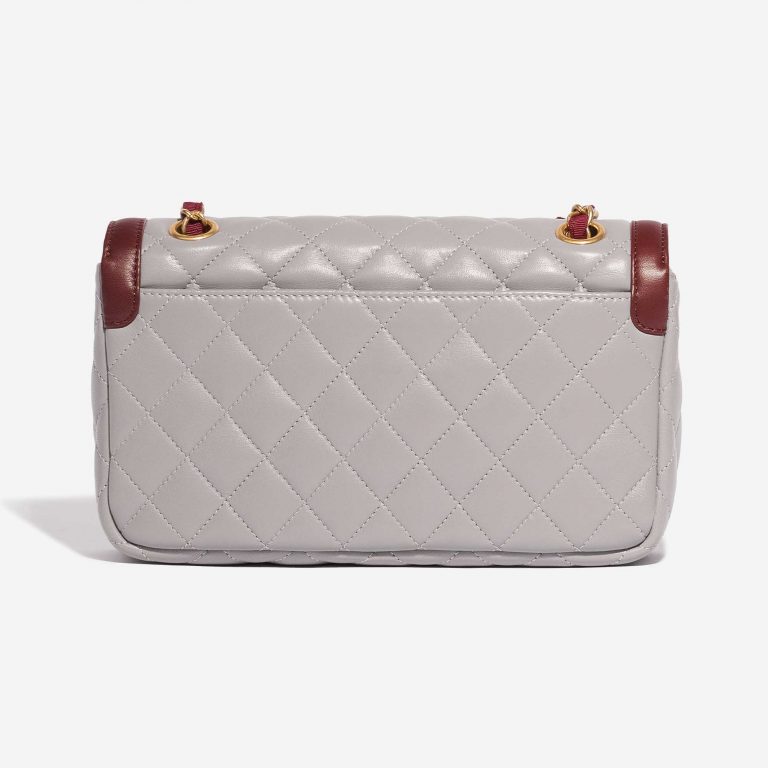 Chanel Timeless Small Lamb Grey / Bordeaux