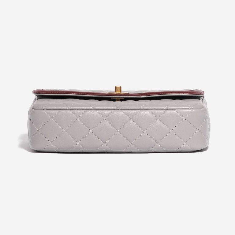 Chanel Timeless Small Lamb Grey / Bordeaux