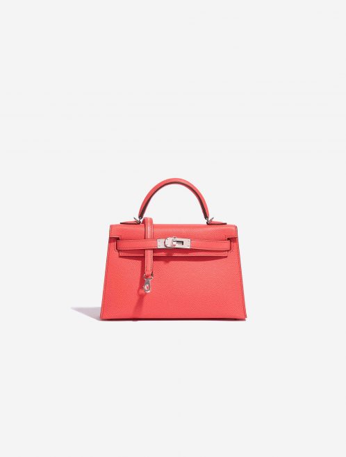 Pre-owned Hermès bag Kelly Mini Epsom Rose Texas Rose Front | Sell your designer bag on Saclab.com