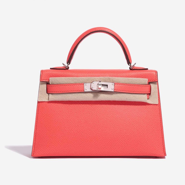 Pre-owned Hermès bag Kelly Mini Epsom Rose Texas Rose Front Open | Sell your designer bag on Saclab.com