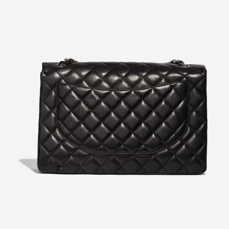 Pre-owned Chanel bag Timeless Jumbo Lamb Black Black Back | Sell your designer bag on Saclab.com