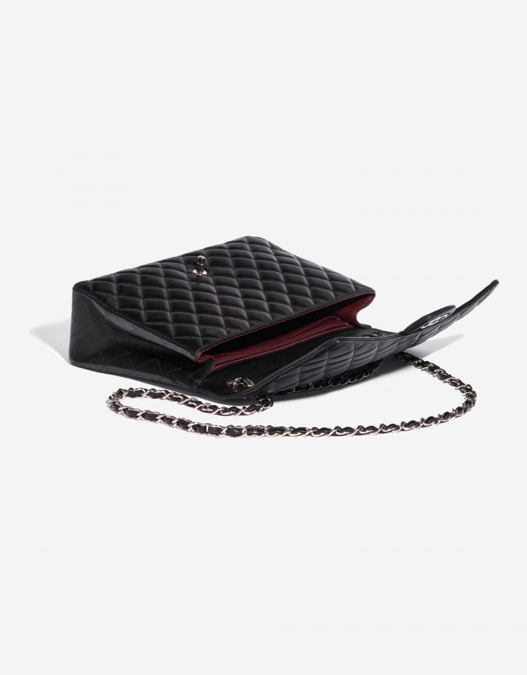 Pre-owned Chanel bag Timeless Jumbo Lamb Black Black Inside | Sell your designer bag on Saclab.com