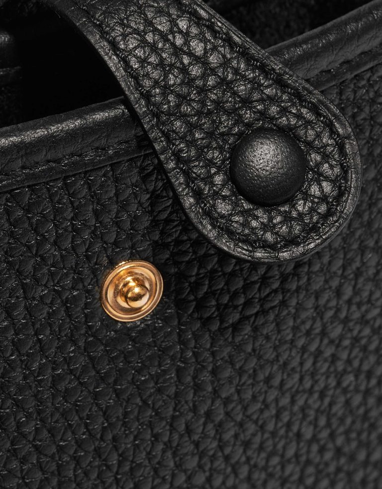 Pre-owned Hermès bag Evelyne 16 Taurillon Clemence Black Black Closing System | Sell your designer bag on Saclab.com
