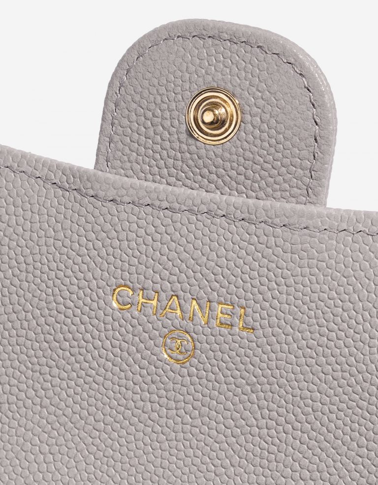 Pre-owned Chanel bag Timeless WOC Caviar Grey Grey Logo | Sell your designer bag on Saclab.com