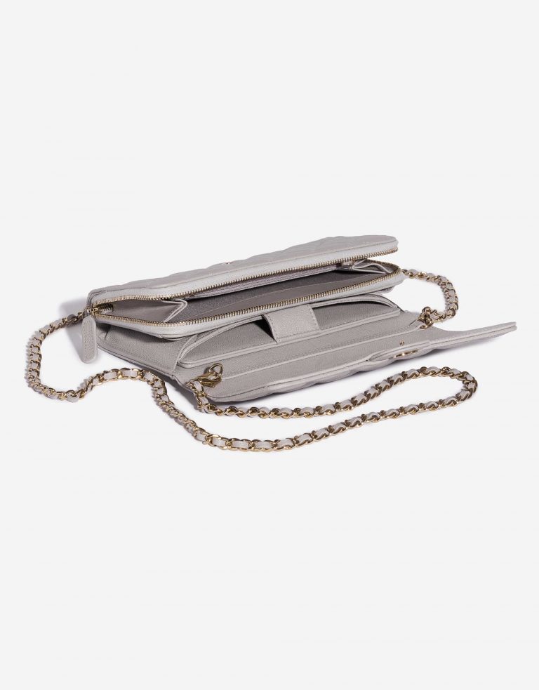 Pre-owned Chanel bag Timeless WOC Caviar Grey Grey Inside | Sell your designer bag on Saclab.com
