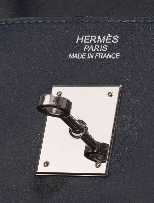 Pre-owned Hermès bag Birkin 40 Swift Blue Royale Blue Closing System | Sell your designer bag on Saclab.com