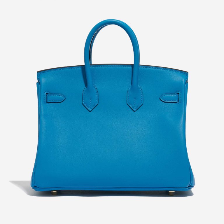 Pre-owned Hermès bag Birkin 25 Swift Blue Frida Blue Back | Sell your designer bag on Saclab.com