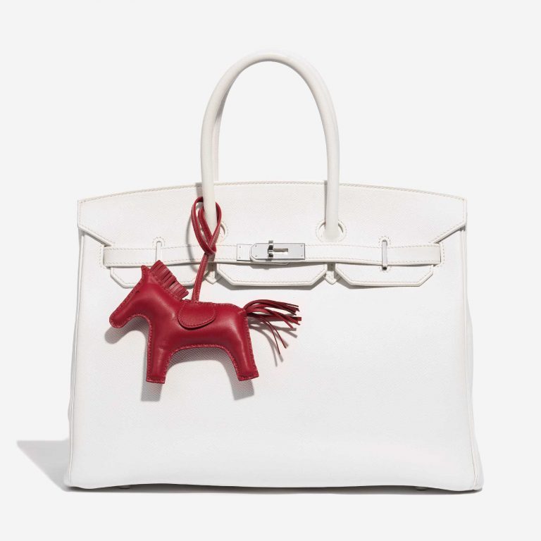 Pre-owned Hermès bag Rodeo MM Milo Lamb Rubis Red | Sell your designer bag on Saclab.com