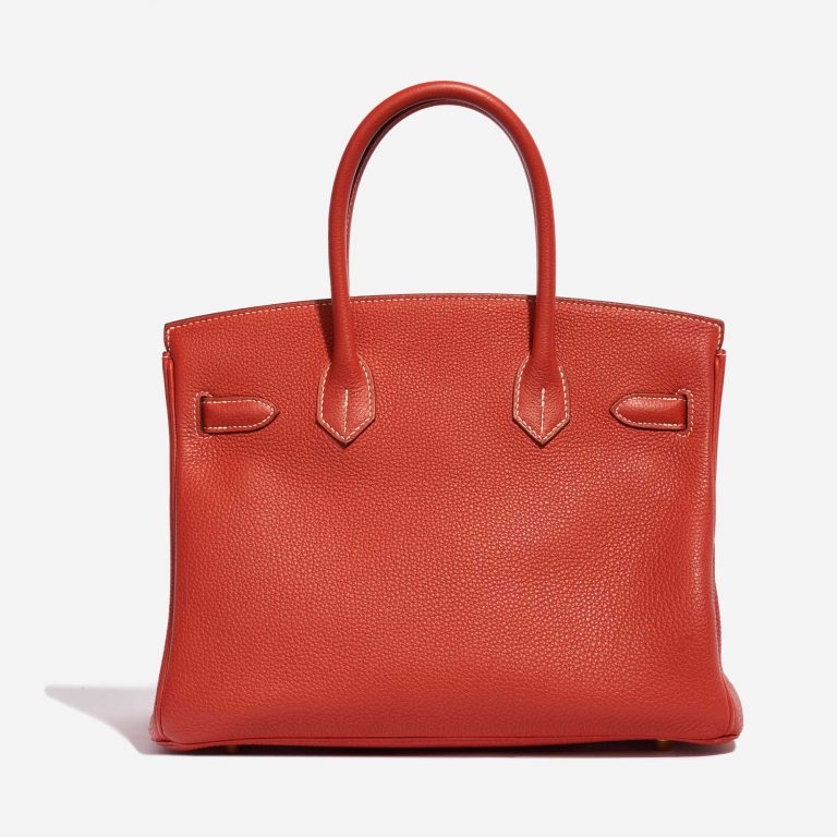 Pre-owned Hermès bag Birkin 30 Togo Rouge Sanguine Red Back | Sell your designer bag on Saclab.com